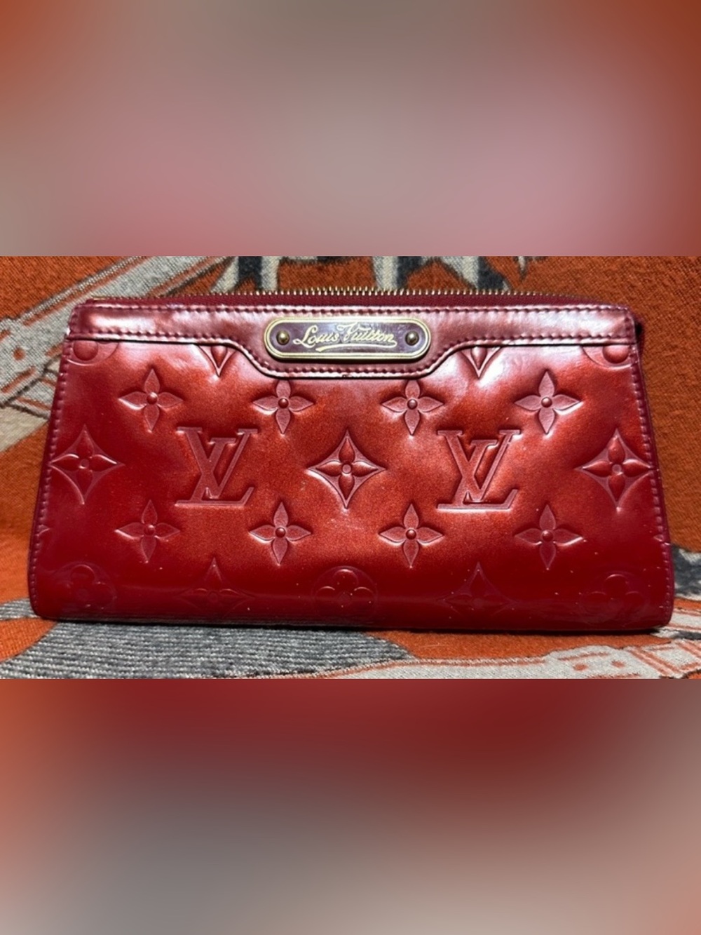 Louis Vuitton Red Pomme d’Amour color Monogram Patent Leather handbag